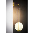 Aplica moderna aurie geometrica abajur sticla opal 1xE14/40W Igon 2043 Jupiter